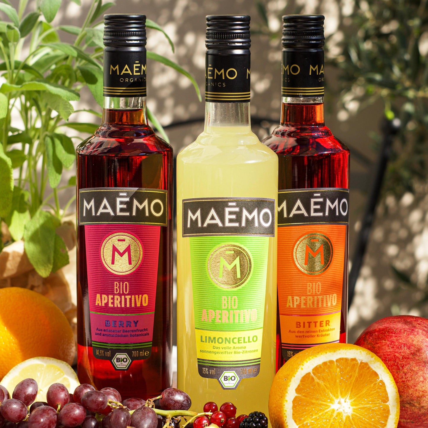 Drei Bio-Aperitivo – Berry, Limoncello und Bitter – für erfrischende Genussmomente und Sommerfeeling.
Perfekt zum Verschenken oder Selbstverwöhnen.